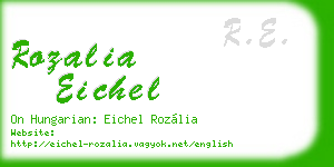 rozalia eichel business card