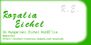 rozalia eichel business card